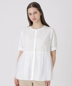 BLUE LABEL / BLACK LABEL CRESTBRIDGE / ブルーレーベル / ブラックレーベル・クレストブリッジ  シャツ・ブラウス | コットンライクナチュラルローンペプラムブラウス