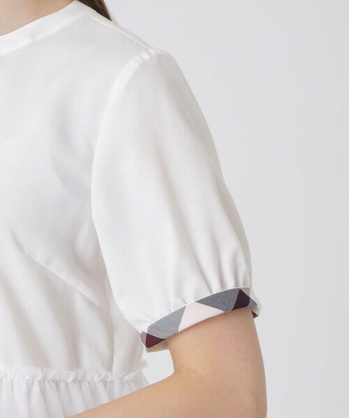 BLUE LABEL / BLACK LABEL CRESTBRIDGE / ブルーレーベル / ブラックレーベル・クレストブリッジ  シャツ・ブラウス | コットンライクナチュラルローンペプラムブラウス | 詳細7