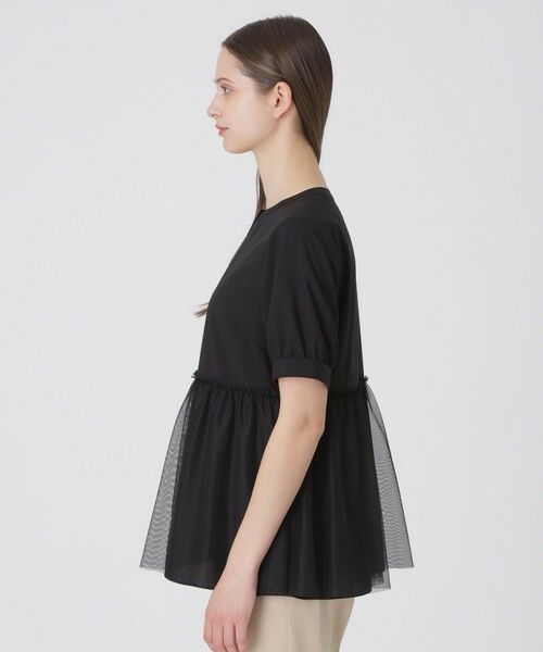 BLUE LABEL / BLACK LABEL CRESTBRIDGE / ブルーレーベル / ブラックレーベル・クレストブリッジ  シャツ・ブラウス | コットンライクナチュラルローンペプラムブラウス | 詳細11