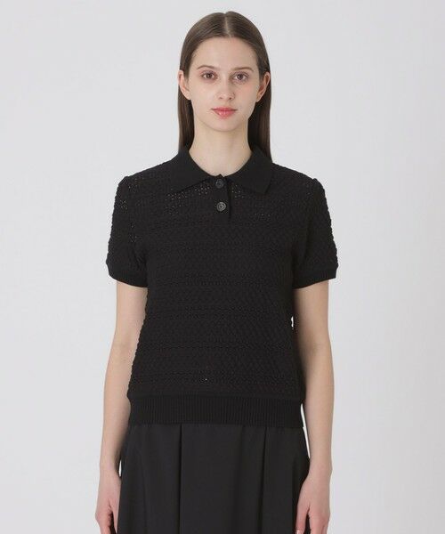 BLUE LABEL / BLACK LABEL CRESTBRIDGE / ブルーレーベル / ブラックレーベル・クレストブリッジ  ニット・セーター | コットンレーシージャージーニットトップス | 詳細7