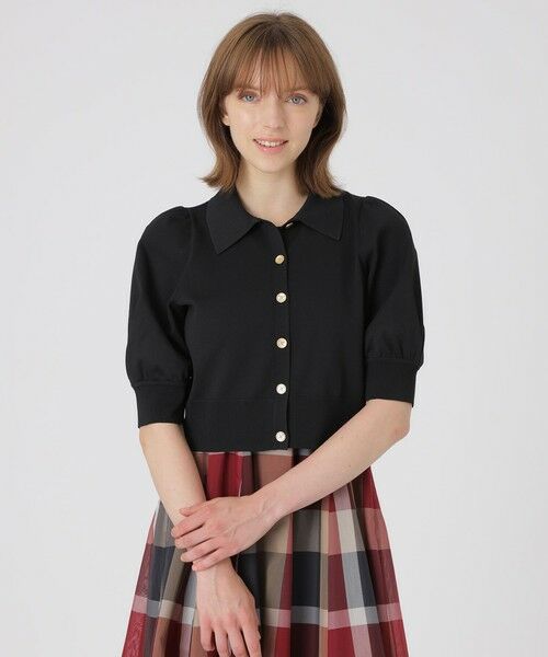 BLUE LABEL / BLACK LABEL CRESTBRIDGE / ブルーレーベル / ブラックレーベル・クレストブリッジ  ニット・セーター | エアーライトニットカーディガン（ブラック）
