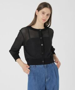 BLUE LABEL / BLACK LABEL CRESTBRIDGE / ブルーレーベル / ブラックレーベル・クレストブリッジ  ニット・セーター | 【予約販売】格子レースカーディガン