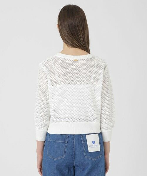BLUE LABEL / BLACK LABEL CRESTBRIDGE / ブルーレーベル / ブラックレーベル・クレストブリッジ  ニット・セーター | 【予約販売】格子レースカーディガン | 詳細4