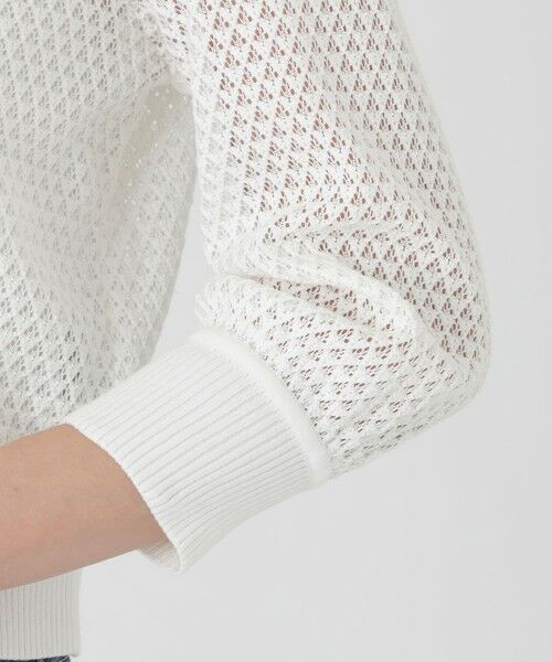 BLUE LABEL / BLACK LABEL CRESTBRIDGE / ブルーレーベル / ブラックレーベル・クレストブリッジ  ニット・セーター | 【予約販売】格子レースカーディガン | 詳細5