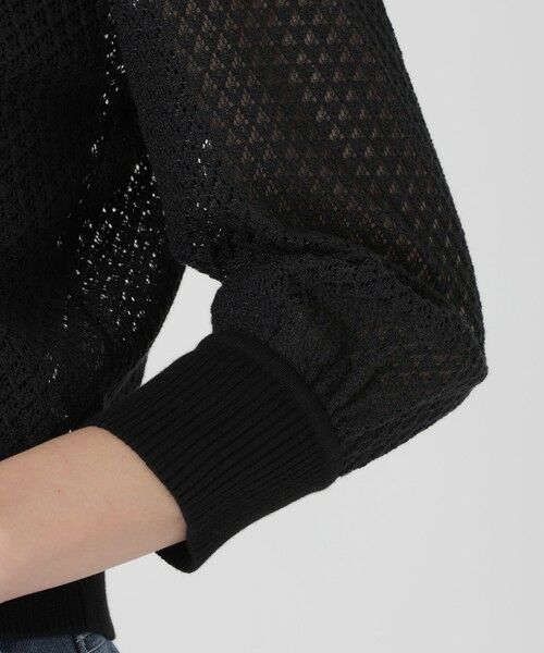 BLUE LABEL / BLACK LABEL CRESTBRIDGE / ブルーレーベル / ブラックレーベル・クレストブリッジ  ニット・セーター | 【予約販売】格子レースカーディガン | 詳細12