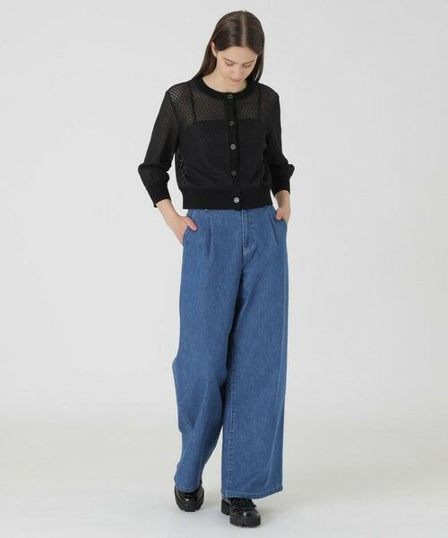 BLUE LABEL / BLACK LABEL CRESTBRIDGE / ブルーレーベル / ブラックレーベル・クレストブリッジ  ニット・セーター | 【予約販売】格子レースカーディガン | 詳細8