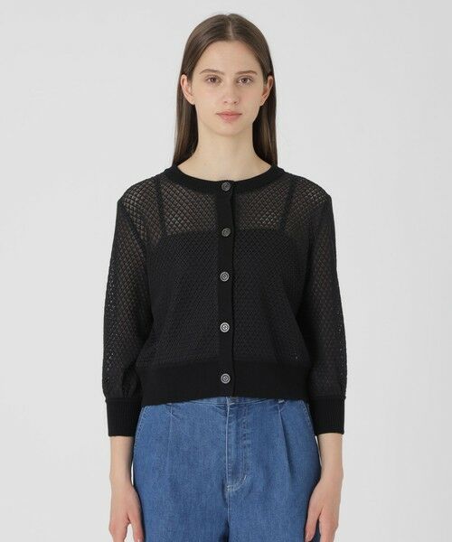 BLUE LABEL / BLACK LABEL CRESTBRIDGE / ブルーレーベル / ブラックレーベル・クレストブリッジ  ニット・セーター | 【予約販売】格子レースカーディガン | 詳細9