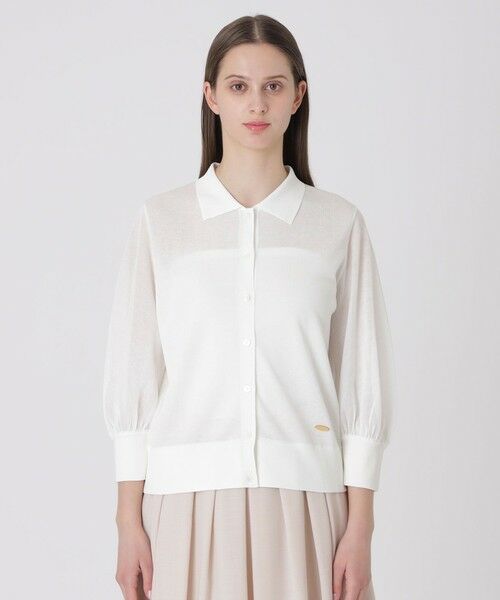 BLUE LABEL / BLACK LABEL CRESTBRIDGE / ブルーレーベル / ブラックレーベル・クレストブリッジ  ニット・セーター | 【取扱店舗限定】ラメシアーカーディガン | 詳細2