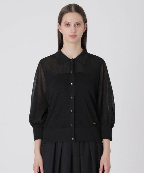 BLUE LABEL / BLACK LABEL CRESTBRIDGE / ブルーレーベル / ブラックレーベル・クレストブリッジ  ニット・セーター | 【取扱店舗限定】ラメシアーカーディガン | 詳細8