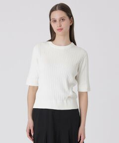 BLUE LABEL / BLACK LABEL CRESTBRIDGE / ブルーレーベル / ブラックレーベル・クレストブリッジ  ニット・セーター | 【取扱店舗限定】コットンシルクリブニットプルオーバー