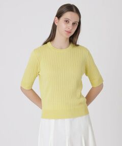 BLUE LABEL / BLACK LABEL CRESTBRIDGE / ブルーレーベル / ブラックレーベル・クレストブリッジ  ニット・セーター | 【取扱店舗限定】コットンシルクリブニットプルオーバー