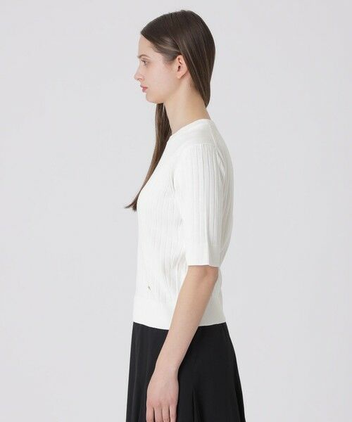 BLUE LABEL / BLACK LABEL CRESTBRIDGE / ブルーレーベル / ブラックレーベル・クレストブリッジ  ニット・セーター | 【取扱店舗限定】コットンシルクリブニットプルオーバー | 詳細3