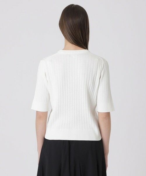 BLUE LABEL / BLACK LABEL CRESTBRIDGE / ブルーレーベル / ブラックレーベル・クレストブリッジ  ニット・セーター | 【取扱店舗限定】コットンシルクリブニットプルオーバー | 詳細4