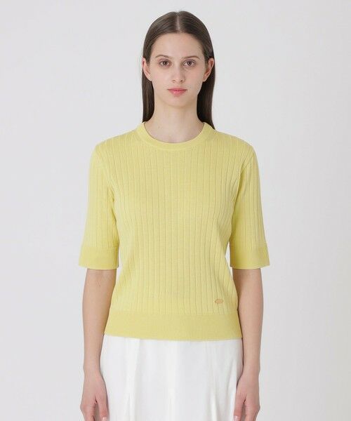 BLUE LABEL / BLACK LABEL CRESTBRIDGE / ブルーレーベル / ブラックレーベル・クレストブリッジ  ニット・セーター | 【取扱店舗限定】コットンシルクリブニットプルオーバー | 詳細14