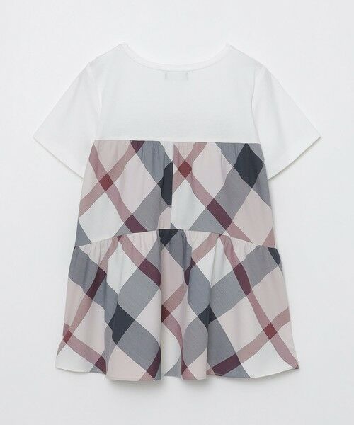 BLUE LABEL / BLACK LABEL CRESTBRIDGE / ブルーレーベル / ブラックレーベル・クレストブリッジ  カットソー | クレストブリッジチェックティアードコンビTシャツ | 詳細3