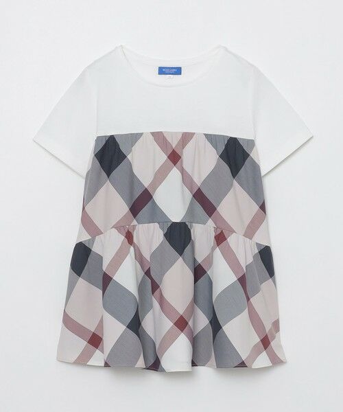 BLUE LABEL / BLACK LABEL CRESTBRIDGE / ブルーレーベル / ブラックレーベル・クレストブリッジ  カットソー | クレストブリッジチェックティアードコンビTシャツ | 詳細4