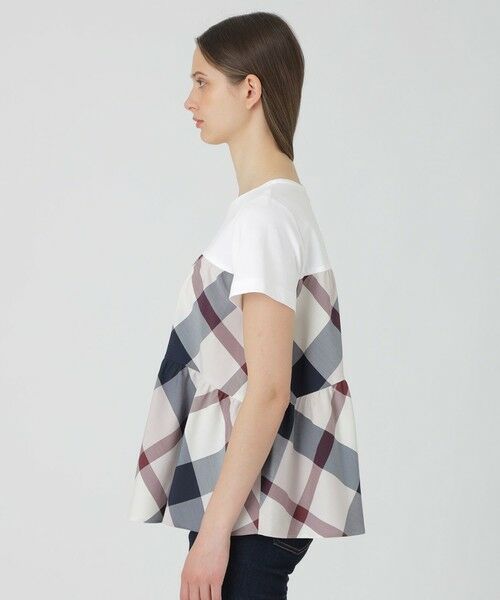 BLUE LABEL / BLACK LABEL CRESTBRIDGE / ブルーレーベル / ブラックレーベル・クレストブリッジ  カットソー | クレストブリッジチェックティアードコンビTシャツ | 詳細8