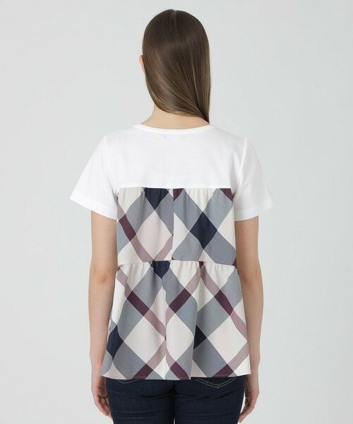 BLUE LABEL / BLACK LABEL CRESTBRIDGE / ブルーレーベル / ブラックレーベル・クレストブリッジ  カットソー | クレストブリッジチェックティアードコンビTシャツ | 詳細9