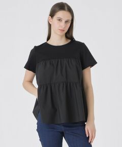 BLUE LABEL / BLACK LABEL CRESTBRIDGE / ブルーレーベル / ブラックレーベル・クレストブリッジ  カットソー | ティアードコンビTシャツ