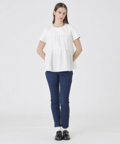 BLUE LABEL / BLACK LABEL CRESTBRIDGE / ブルーレーベル / ブラックレーベル・クレストブリッジ  カットソー | ティアードコンビTシャツ | 詳細1