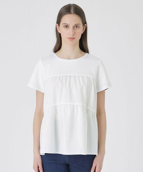 BLUE LABEL / BLACK LABEL CRESTBRIDGE / ブルーレーベル / ブラックレーベル・クレストブリッジ  カットソー | ティアードコンビTシャツ | 詳細2