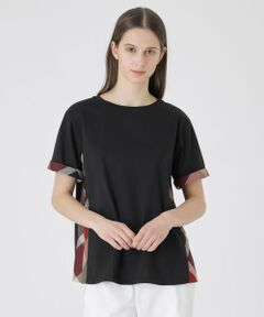 BLUE LABEL / BLACK LABEL CRESTBRIDGE / ブルーレーベル / ブラックレーベル・クレストブリッジ  カットソー | プレーティング天竺サイドチェックTシャツ