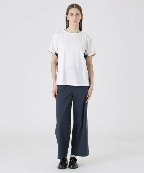 BLUE LABEL / BLACK LABEL CRESTBRIDGE / ブルーレーベル / ブラックレーベル・クレストブリッジ  カットソー | プレーティング天竺サイドチェックTシャツ | 詳細1