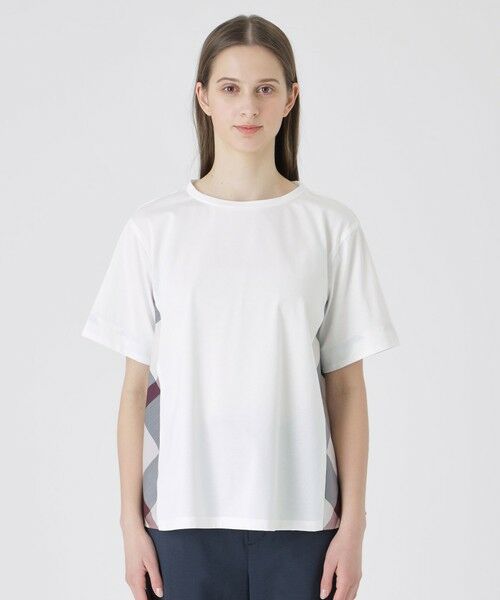 BLUE LABEL / BLACK LABEL CRESTBRIDGE / ブルーレーベル / ブラックレーベル・クレストブリッジ  カットソー | プレーティング天竺サイドチェックTシャツ | 詳細2