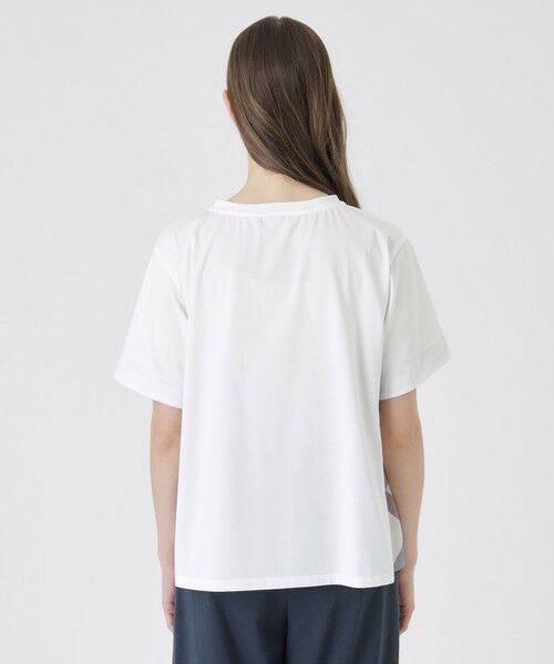 BLUE LABEL / BLACK LABEL CRESTBRIDGE / ブルーレーベル / ブラックレーベル・クレストブリッジ  カットソー | プレーティング天竺サイドチェックTシャツ | 詳細4