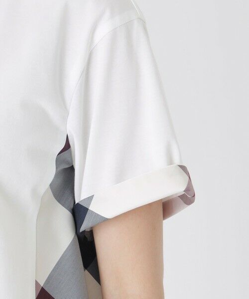 BLUE LABEL / BLACK LABEL CRESTBRIDGE / ブルーレーベル / ブラックレーベル・クレストブリッジ  カットソー | プレーティング天竺サイドチェックTシャツ | 詳細5