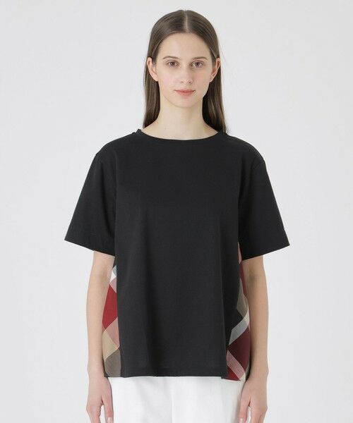 BLUE LABEL / BLACK LABEL CRESTBRIDGE / ブルーレーベル / ブラックレーベル・クレストブリッジ  カットソー | プレーティング天竺サイドチェックTシャツ | 詳細8