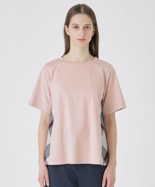 BLUE LABEL / BLACK LABEL CRESTBRIDGE / ブルーレーベル / ブラックレーベル・クレストブリッジ  カットソー | プレーティング天竺サイドチェックTシャツ | 詳細14