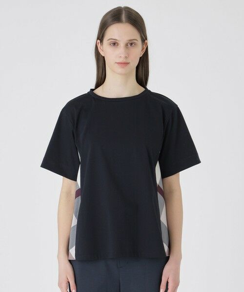 BLUE LABEL / BLACK LABEL CRESTBRIDGE / ブルーレーベル / ブラックレーベル・クレストブリッジ  カットソー | プレーティング天竺サイドチェックTシャツ | 詳細20