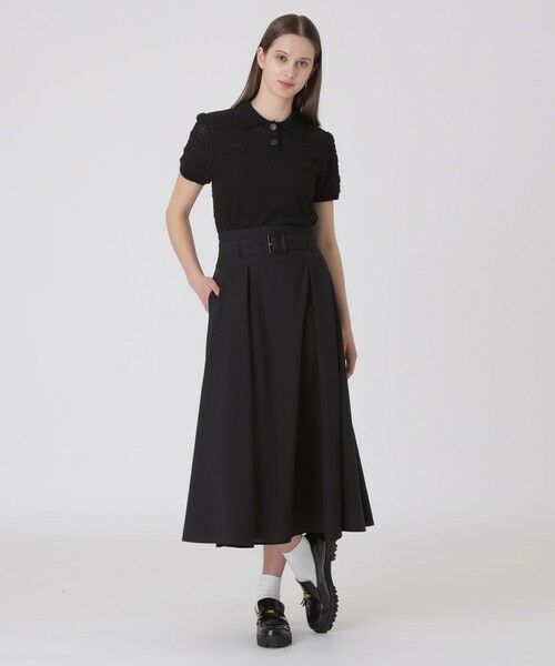 BLUE LABEL / BLACK LABEL CRESTBRIDGE / ブルーレーベル / ブラックレーベル・クレストブリッジ  ミニ・ひざ丈スカート | ポリレーヨンブロードトレンチスカート | 詳細1