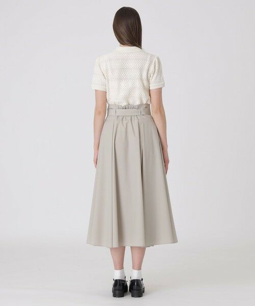 BLUE LABEL / BLACK LABEL CRESTBRIDGE / ブルーレーベル / ブラックレーベル・クレストブリッジ  ミニ・ひざ丈スカート | ポリレーヨンブロードトレンチスカート | 詳細10