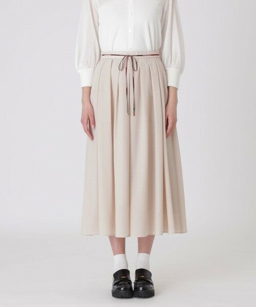 BLUE LABEL / BLACK LABEL CRESTBRIDGE / ブルーレーベル / ブラックレーベル・クレストブリッジ  ミニ・ひざ丈スカート | 【取扱店舗限定】メッシュスカート（ベージュ3）