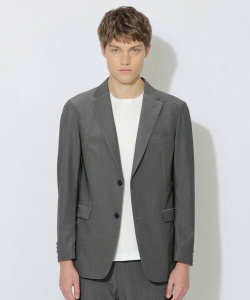 BLUE LABEL / BLACK LABEL CRESTBRIDGE / ブルーレーベル / ブラックレーベル・クレストブリッジ  テーラードジャケット | 【BLACK lab.】AIRTOOLコンフォートジャケット（グレー3）