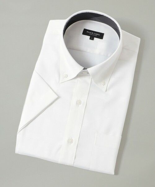BLUE LABEL / BLACK LABEL CRESTBRIDGE / ブルーレーベル / ブラックレーベル・クレストブリッジ  シャツ・ブラウス | シャドークレストブリッジチェックハーフスリーブボタンダウンシャツ（ホワイト）