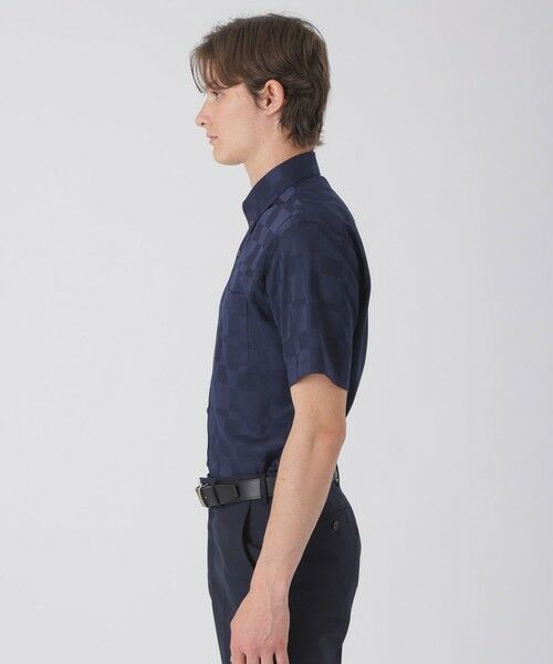 BLUE LABEL / BLACK LABEL CRESTBRIDGE / ブルーレーベル / ブラックレーベル・クレストブリッジ  シャツ・ブラウス | シャドークレストブリッジチェックハーフスリーブボタンダウンシャツ | 詳細10