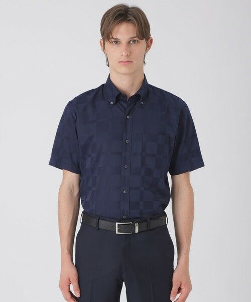 BLUE LABEL / BLACK LABEL CRESTBRIDGE / ブルーレーベル / ブラックレーベル・クレストブリッジ  シャツ・ブラウス | シャドークレストブリッジチェックハーフスリーブボタンダウンシャツ | 詳細9