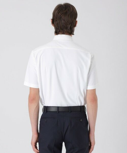BLUE LABEL / BLACK LABEL CRESTBRIDGE / ブルーレーベル / ブラックレーベル・クレストブリッジ  シャツ・ブラウス | トリコットソリッドハーフスリーブボタンダウンシャツ | 詳細2