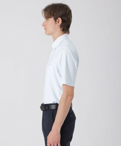 BLUE LABEL / BLACK LABEL CRESTBRIDGE / ブルーレーベル / ブラックレーベル・クレストブリッジ  シャツ・ブラウス | トリコットソリッドハーフスリーブボタンダウンシャツ | 詳細7