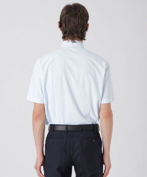 BLUE LABEL / BLACK LABEL CRESTBRIDGE / ブルーレーベル / ブラックレーベル・クレストブリッジ  シャツ・ブラウス | トリコットソリッドハーフスリーブボタンダウンシャツ | 詳細8