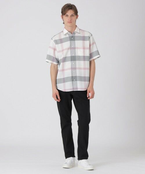 BLUE LABEL / BLACK LABEL CRESTBRIDGE / ブルーレーベル / ブラックレーベル・クレストブリッジ  シャツ・ブラウス | カラミクレストブリッジチェックハーフスリーブシャツ | 詳細1