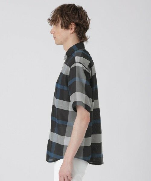 BLUE LABEL / BLACK LABEL CRESTBRIDGE / ブルーレーベル / ブラックレーベル・クレストブリッジ  シャツ・ブラウス | カラミクレストブリッジチェックハーフスリーブシャツ | 詳細6