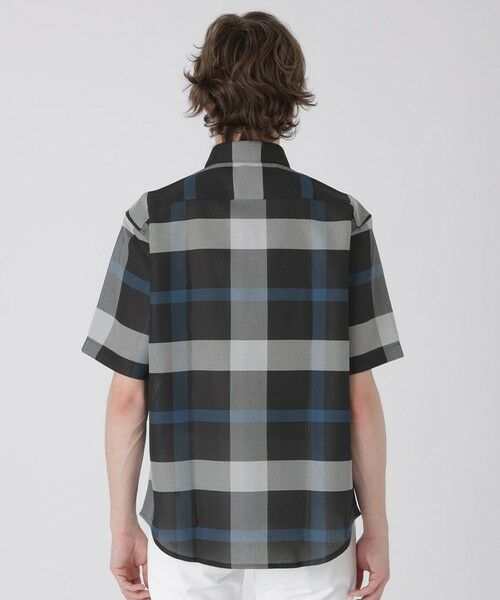 BLUE LABEL / BLACK LABEL CRESTBRIDGE / ブルーレーベル / ブラックレーベル・クレストブリッジ  シャツ・ブラウス | カラミクレストブリッジチェックハーフスリーブシャツ | 詳細7
