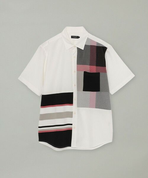 BLUE LABEL / BLACK LABEL CRESTBRIDGE / ブルーレーベル / ブラックレーベル・クレストブリッジ  シャツ・ブラウス | パネルチェックハイブリッドハーフスリーブシャツ | 詳細4