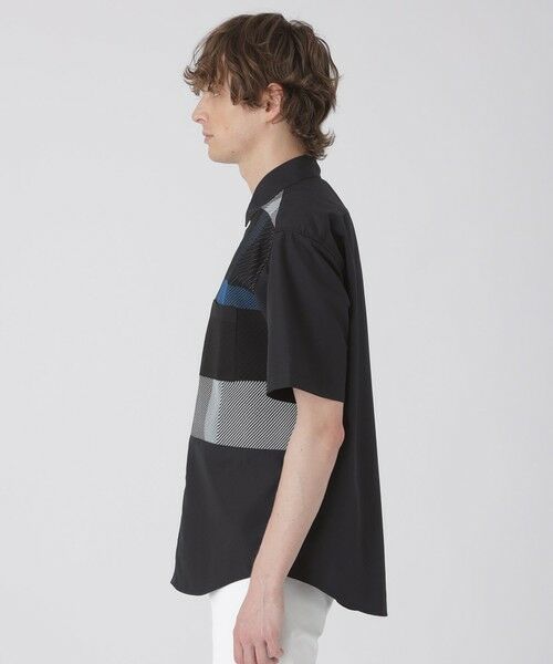 BLUE LABEL / BLACK LABEL CRESTBRIDGE / ブルーレーベル / ブラックレーベル・クレストブリッジ  シャツ・ブラウス | パネルチェックハイブリッドハーフスリーブシャツ | 詳細6