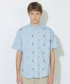 BLUE LABEL / BLACK LABEL CRESTBRIDGE / ブルーレーベル / ブラックレーベル・クレストブリッジ  シャツ・ブラウス | ガーズマン&コーギーカットジャカードハーフスリーブシャツ