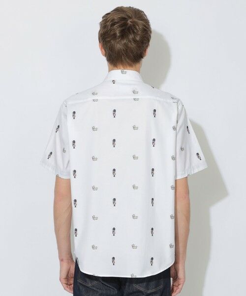 BLUE LABEL / BLACK LABEL CRESTBRIDGE / ブルーレーベル / ブラックレーベル・クレストブリッジ  シャツ・ブラウス | ガーズマン&コーギーカットジャカードハーフスリーブシャツ | 詳細3